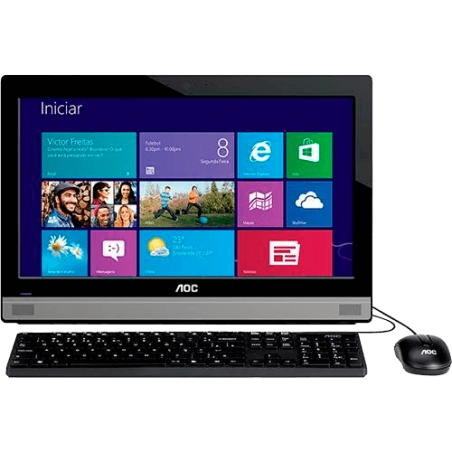 Computador All in One AOC EVO - 20A25U-W81SL - Dual Core - RAM 2GB - HD 500GB - Tela 19.5" - Windows 8.