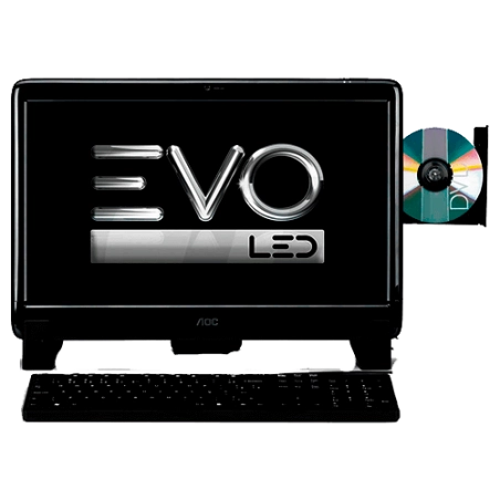 Computador All in One AOC OF201Z001BRYL2314 - HD 500GB - RAM 2GB - AMD E-350 - Tela 20" - Windows 7 Starter