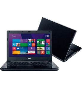 Notebook Acer E5-471-30AQ - Intel Core i3-4005U - RAM 4GB - HD 500GB - Tela LED 14" - Windows 8.1 - Preto