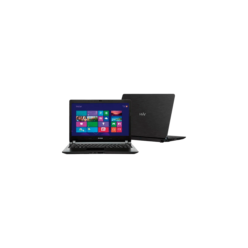 Notebook  CCE W125 - Intel Pentium B950 - RAM 2GB - HD 500GB - LED 14" - Windows 8