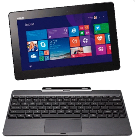 Notebook 2 em 1 Asus T100TA-DK056B Transformer Book - Quad Core - RAM 2GB - HD 500GB + 32GB - LED 10" Touchscreen - Windows 8.1