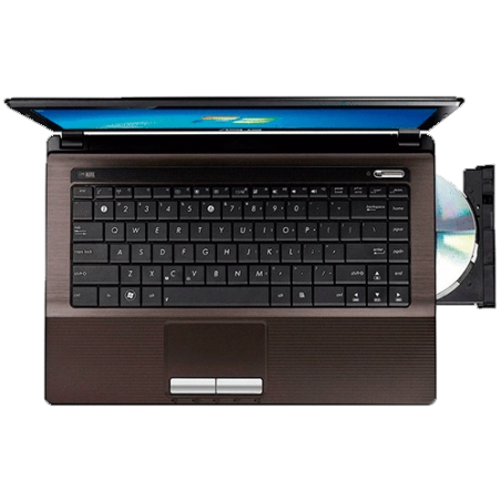 Notebook Asus K43U-VX122R - AMD Fusion C-60 - RAM 4GB - HD 500GB - LED 14" - Windows 7 Home Basic