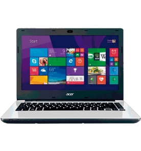 Notebook Acer E5-471-38FQ - Intel Core i3-4005U - RAM 4 GB - HD 1 TB - Tela LED 14" - Windows 8.1 - Branco