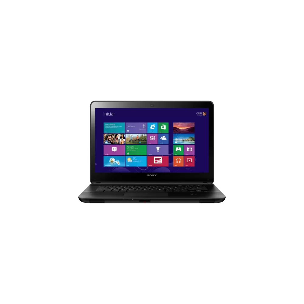 Notebook Sony Vaio Fit SVF14215CBB - Touchscreen - Intel Core i5-33337U - HD 750GB - RAM 6GB  - Tela 14" -  Windows 8 - Preto