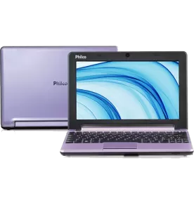 Netbook Philco 10D-L123LM - Lilás - Intel Atom N2600 - RAM 2GB - HD 320GB - Tela 10" - Linux