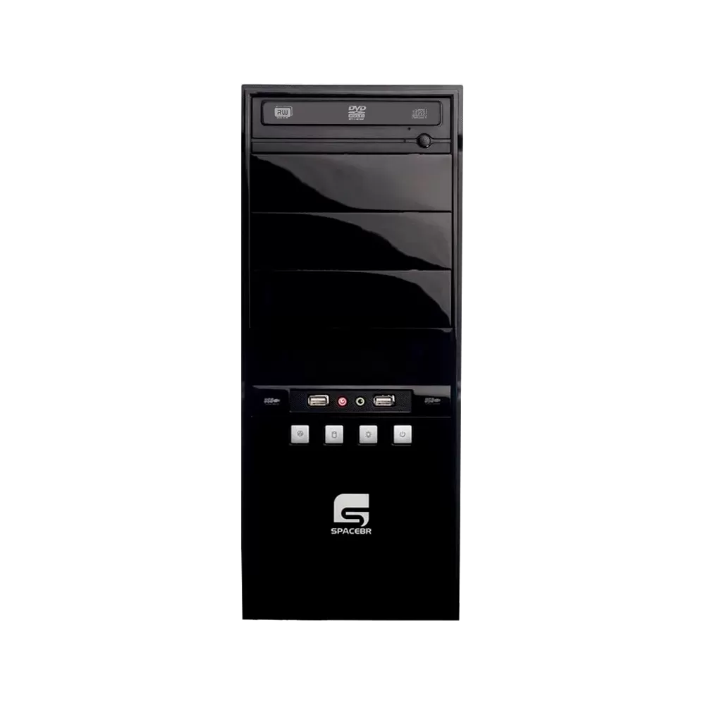 Computador Desktop SpaceBR-AM3X4-LNX - Preto - AMD Athlon II X4 630 - RAM 4GB - HD 500GB - Linux