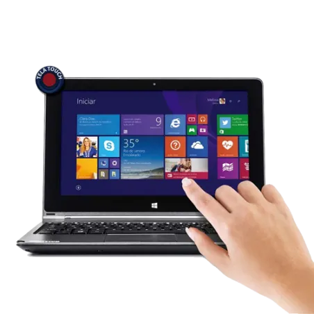 Notebook 2 em 1 Positivo ZK3010 - Intel Celeron N2806 - RAM 2GB - HD 500GB - Tela 10.1" - Windows 8.1