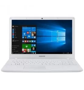 Notebook Samsung Essentials E21 NP300E5M-KFBBR - Branco - Intel Celeron 3865U - RAM 4GB - HD 500GB - Tela 15.6" - Windows 10