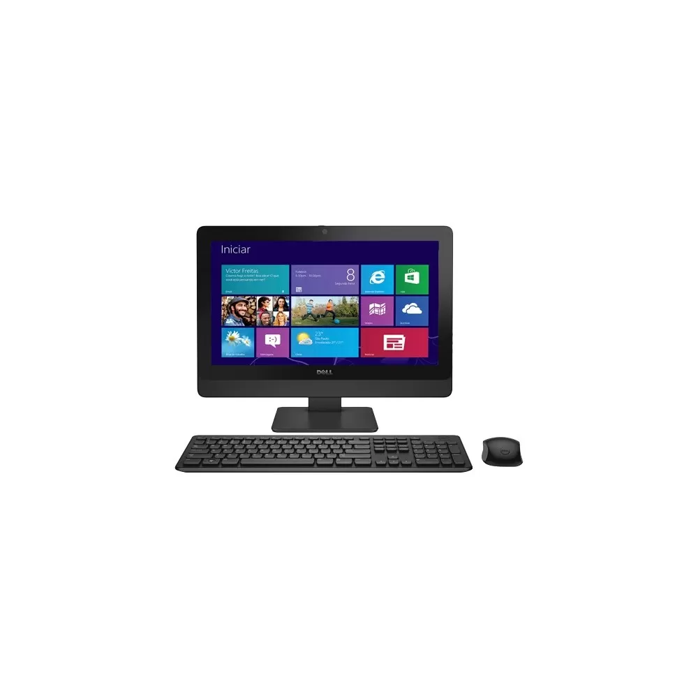 Computador All in One Dell AIO Optiplex 3030-W10B - Preto - Intel Core i3-4150 - RAM 4GB - HD 500GB - Tela 19.5" - Windows 8.1