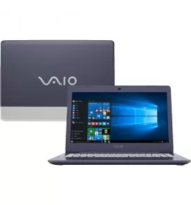 Notebook Sony Vaio VJC142F11X - Preto - Intel Core i7-7500U - RAM 8GB - SSD 256GB - Tela 14" - Windows 10