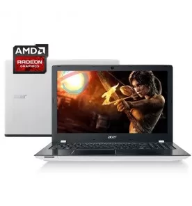 Notebook Acer E5-553G-T4TJ - Branco - AMD A10 9600P - Radeon R7 M440 - RAM 4GB - HD 1TB - Tela 15.6" - Windows 10