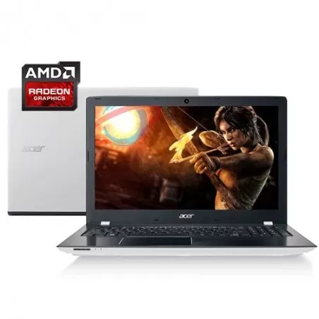 Notebook Acer E5-553G-T4TJ - Branco - AMD A10 9600P - Radeon R7 M440 - RAM 4GB - HD 1TB - Tela 15.6" - Windows 10