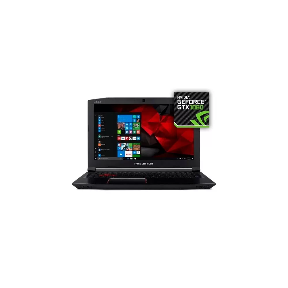 Notebook Gamer Acer Predator G3-572-75L9 - i7-7700HQ - RAM 16GB - HD 2TB - GeForce GTX 1060 - Tela 15.6" - Windows 10
