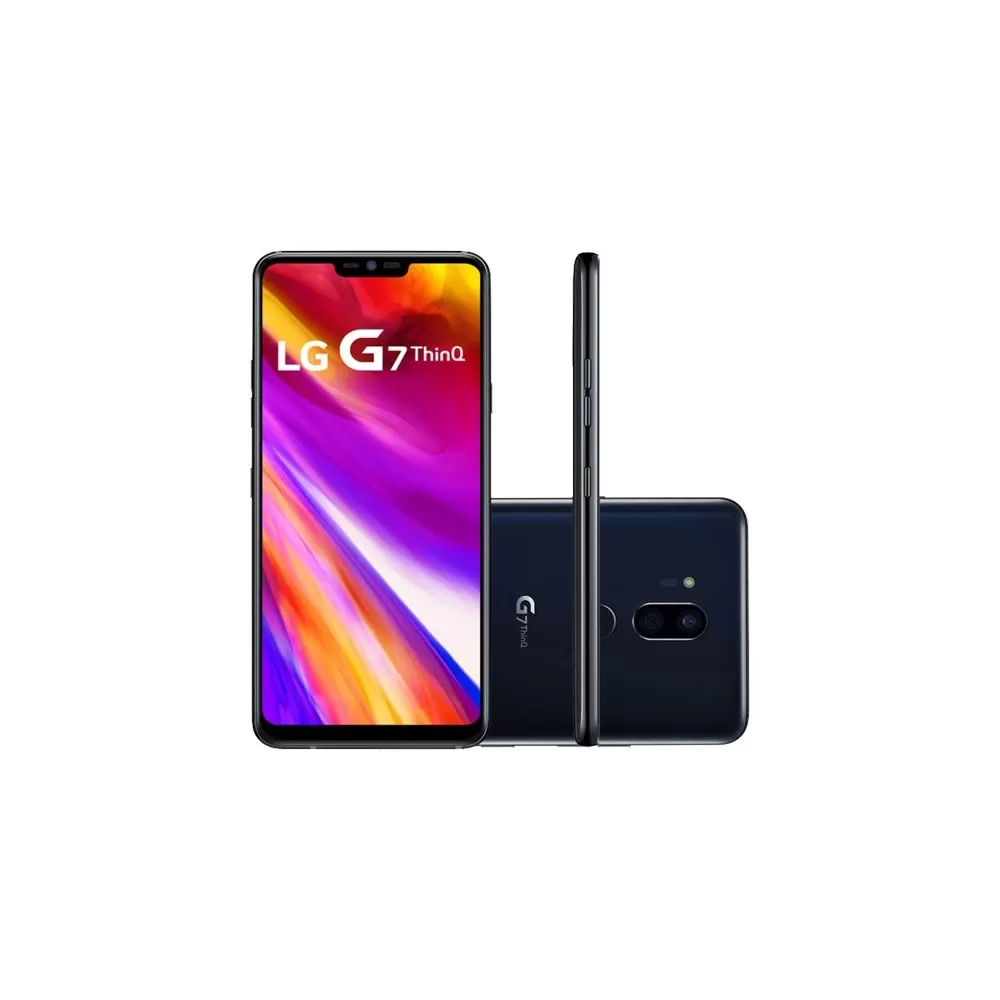 Smartphone LG G7 ThinQ - Preto - 64GB - RAM 4GB - Octa Core - 4G - 16MP - Tela 6.1" - Android 9