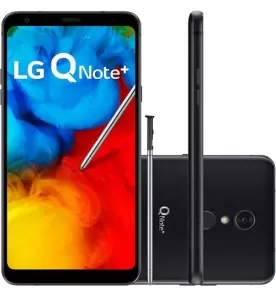 Smartphone LG Q Note Plus - Preto - 64GB - RAM 4GB - Octa Core - 4G - 16MP - Tela 6.2" - Android 8.1