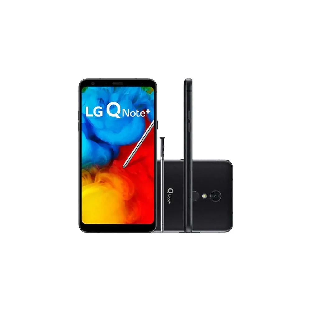 Smartphone LG Q Note Plus - Preto - 64GB - RAM 4GB - Octa Core - 4G - 16MP - Tela 6.2" - Android 8.1