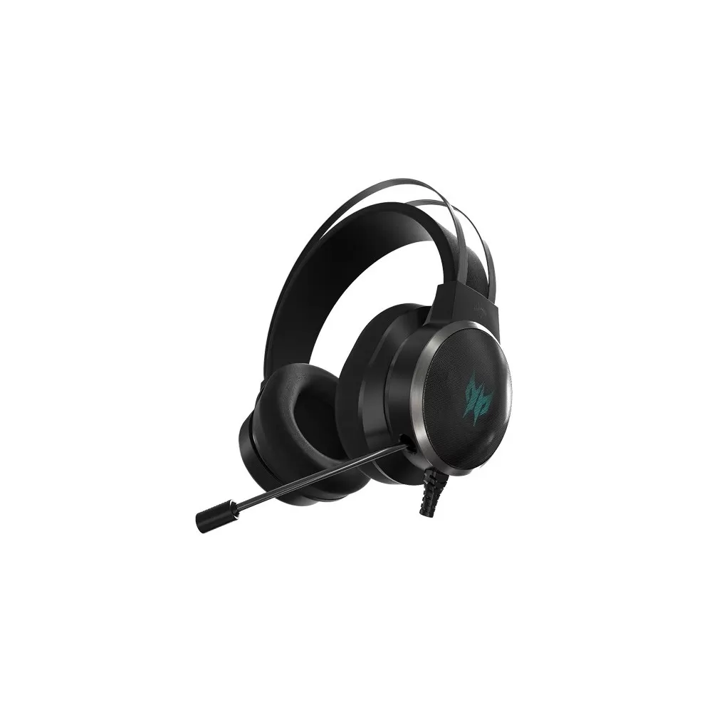 Headset Gamer Acer Predator Galea 500 - Preto - 3D SoundScape - Virtual 7.1 Surround Sound - USB