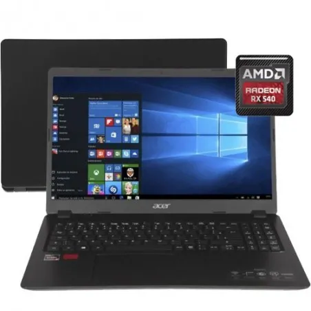 Notebook Acer Aspire 3 A315-42G-R8LU - Preto - Ryzen 5 3500U - RX 540 - RAM 8GB - SSD 256GB - Tela 15.6" - Windows 10