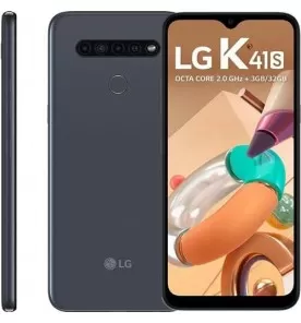 Smartphone LG K41S - Titânio - 32GB - RAM 3GB - Octa Core - 4G - 4 Câmeras - Tela 6.5" - Android 9