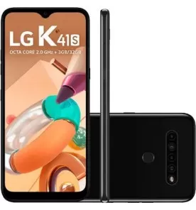Smartphone LG K41S - Preto - 32GB - RAM 3GB - Octa Core - 4G - 4 Câmeras - Tela 6.5" - Android 9