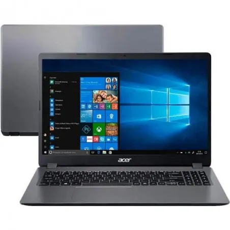 Notebook Acer Aspire 3 A315-56-569F - Cinza - Intel Core i5-1035G1 - RAM 4GB - SSD 256GB - Tela 15.6" - Endless OS