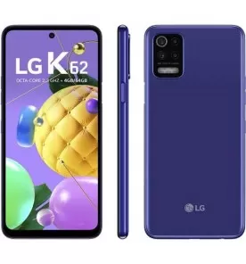 Smartphone LG K62 - Azul - 64GB - RAM 4GB - Octa Core - 4G - Câmera Quádrupla - Tela 6.6" - Android 10