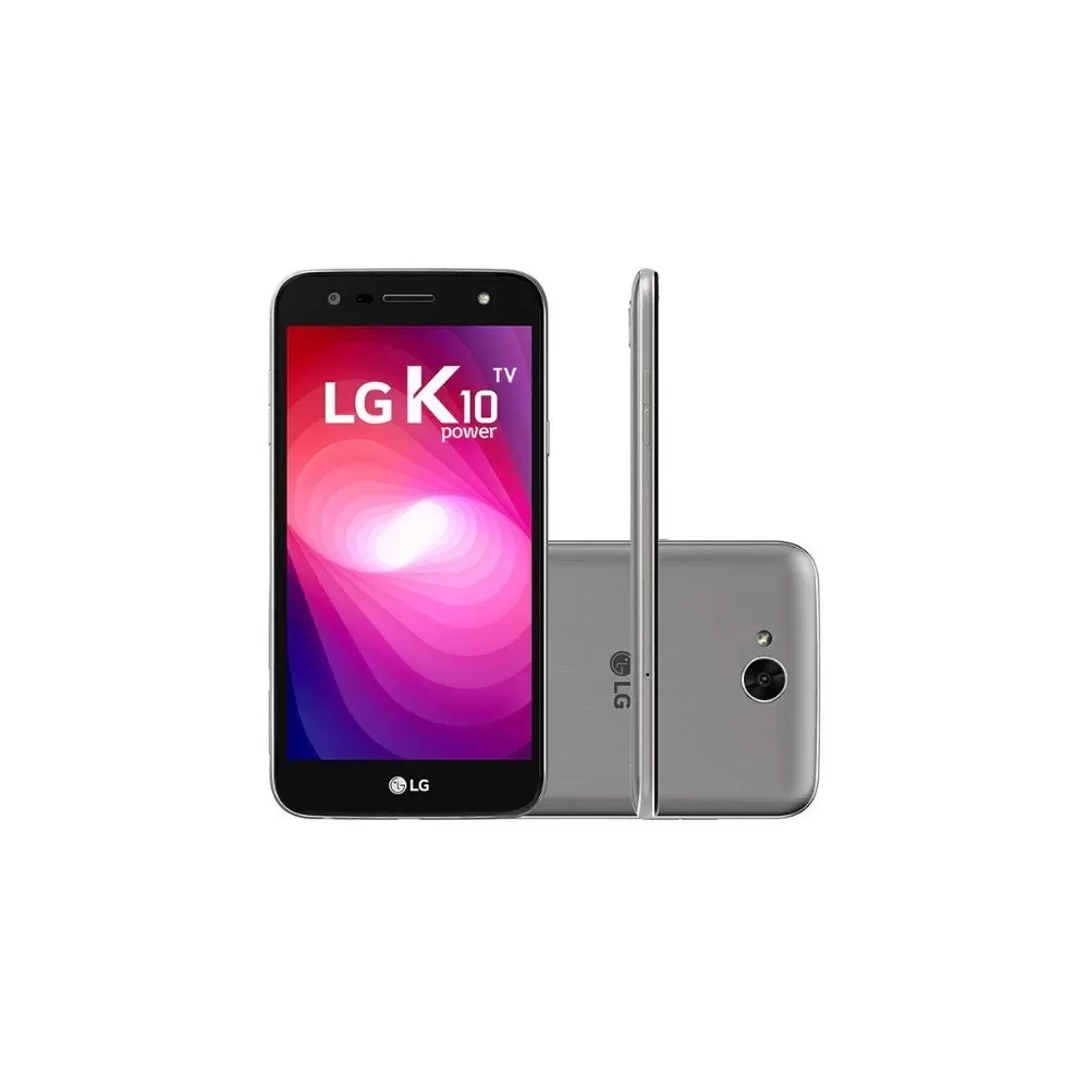Smartphone LG K10 Power - Titânio - 32GB - RAM 2GB - Octa Core - 4G - 13MP - Tela 5.5" - Android 7