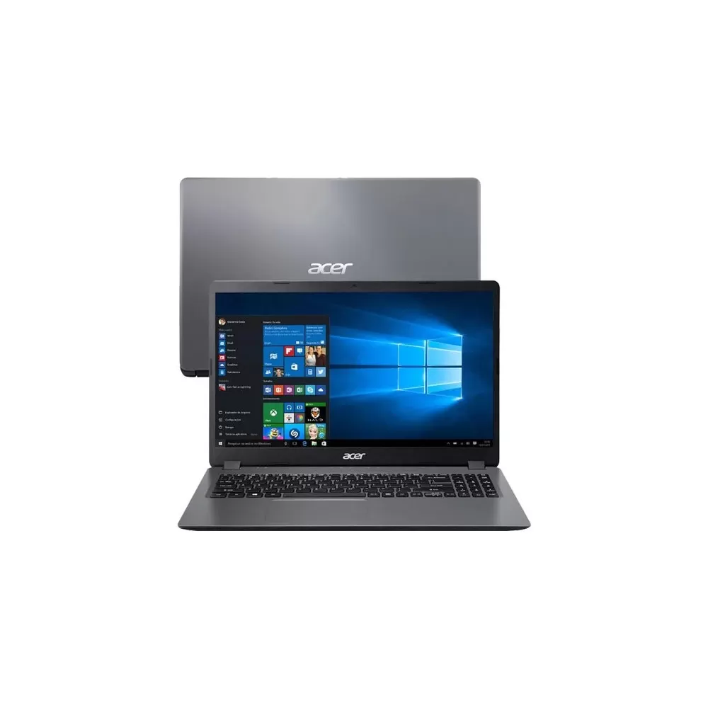 Notebook Acer Aspire 3 A315-56-35ET - Cinza - Intel Core i3-1005G1 - RAM 8GB - SSD 512GB - Tela 15.6" - Windows 10