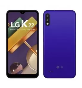 Smartphone LG K22 - Azul - 32GB - RAM 2GB - Quad Core - 4G - Câmera Dupla - Tela 6.2" - Android 10