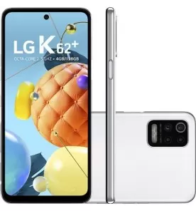 Smartphone LG K62 Plus - Branco - 128GB - RAM 4GB - Octa Core - 4G - Câmera Quádrupla - Tela 6.6" - Android 10