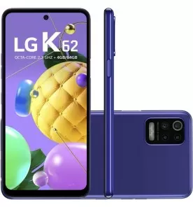 Smartphone LG K62 - Azul - 64GB - RAM 4GB - Octa Core - 4G - Câmera Quádrupla - Tela 6.6" - Android 10