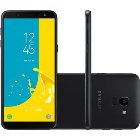 Smartphone Galaxy J6 - Preto - 32GB - RAM 2GB - Octa Core - 4G - 13MP - Tela 5.6" - Android 10