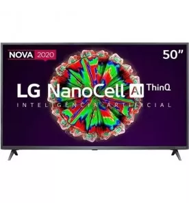 Smart TV LG NanoCell 50" 50NANO79SND - Ultra HD 4K - HDR - HDMI - USB - Wi-Fi - ThinQ AI - Conversor Digital
