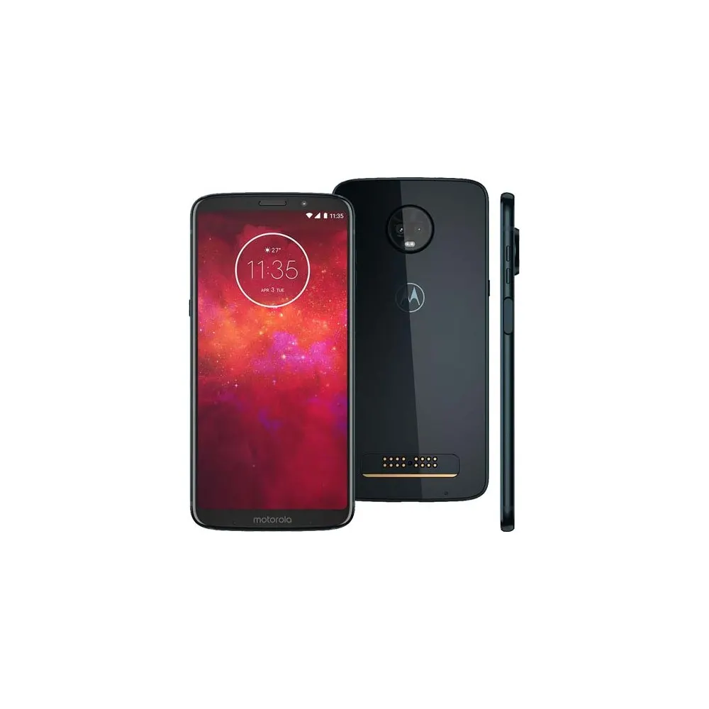 Smartphone Motorola Moto Z3 Play - Indigo - 64GB - RAM 4GB - Octa Core - 4G - 12MP - Tela 6" - Android 9