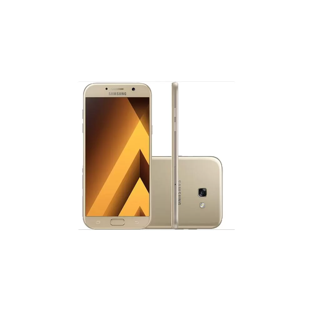 Smartphone Samsung Galaxy A7 2017 - Dourado - 32GB - RAM 3GB - Octa-Core - 4G - 16MP - Tela 5.7" - Android 6.0