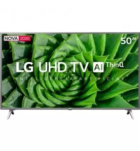 Smart TV LED LG 50" 50UN8000PSD - Ultra HD 4K - HDMI - USB - Wi-Fi - ThinQ AI - Conversor Digital