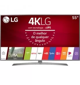 Smart TV LED LG 55" 55UJ6585 - Ultra HD 4K - HDR Ativo - HDMI - USB - Wi-Fi - WebOS - Conversor Digital