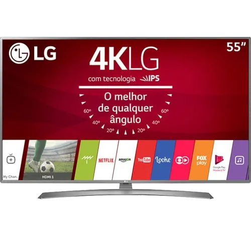 Smart TV LED LG 55" 55UJ6585 - Ultra HD 4K - HDR Ativo - HDMI - USB - Wi-Fi - WebOS - Conversor Digital