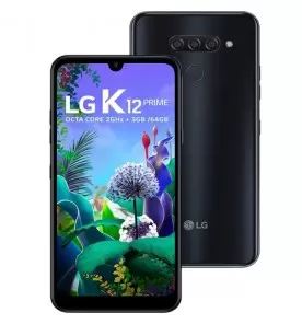 Smartphone LG K12 Prime - Preto - 64GB - RAM 3GB - Octa Core - 4G - Câmera tripla 16MP+5MP+2MP - Tela 6.2" - Android 9.0
