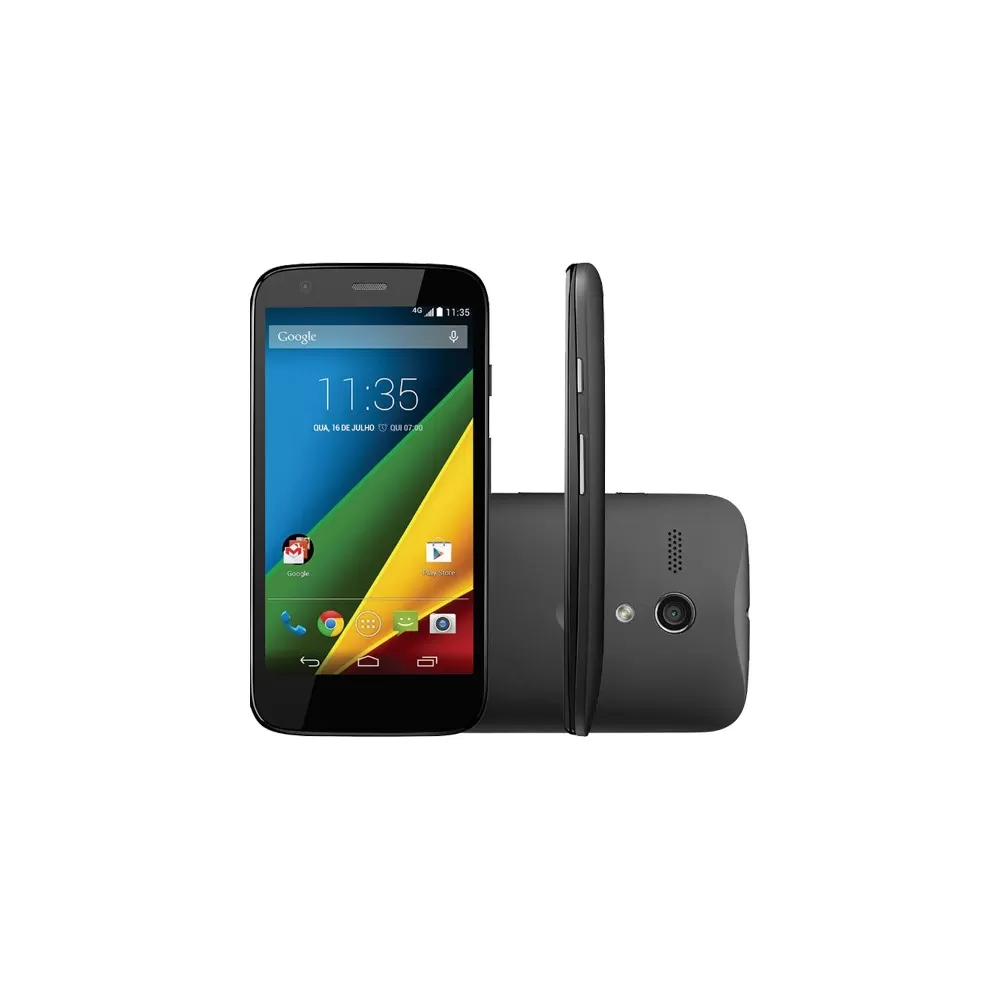 Smartphone Motorola Moto G Preto 4G - Preto - XT1078 - 16GB - Dual Chip - Tela 5" - Android 5.0
