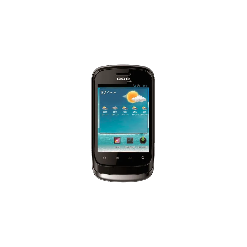 Smartphone CCE Mobi SM55 - Dual Chip -  touchscreen - 3G - Wi-Fi - Tela de 3.2" - 2MP - Android 2.3 - Preto