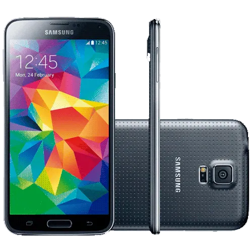 Smartphone Samsung Galaxy S5 Preto - 4G - RAM 2GB - 16GB - 16MP - Android 4.4 - Quad-Core - Tela 5.1" - Desbloqueado