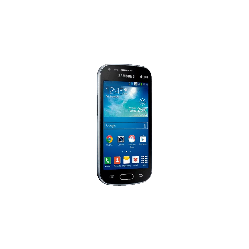 Smartphone Samsung Galaxy S Duos Preto - GT-S7562l - Dual Chip - 3G - 5MP - Tela 4" - Dual Core - Android 4.0