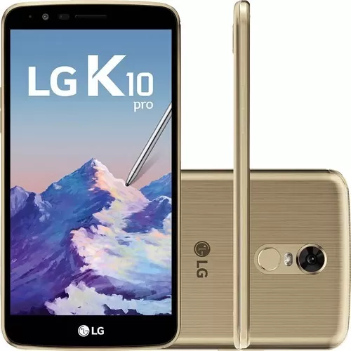 Smartphone LG K10 Pro - Dourado - 32GB - RAM 2GB - Octa Core - 4G - 13MP - Tela 5.7" - Android 7.1