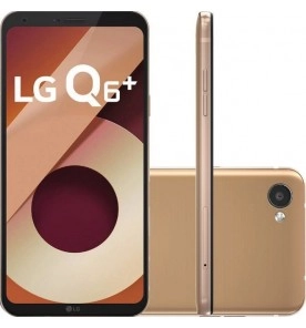 Smartphone LG Q6 Plus - Dourado - 64GB - RAM 4GB - Octa Core - 4G - 13MP - Tela 5.5" - Android 7.1
