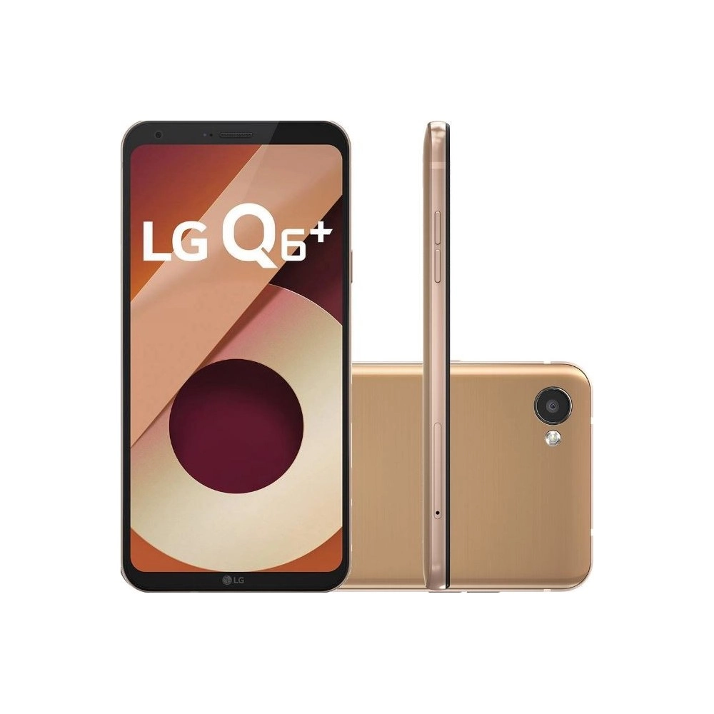 Smartphone LG Q6 Plus - Dourado - 64GB - RAM 4GB - Octa Core - 4G - 13MP - Tela 5.5" - Android 7.1