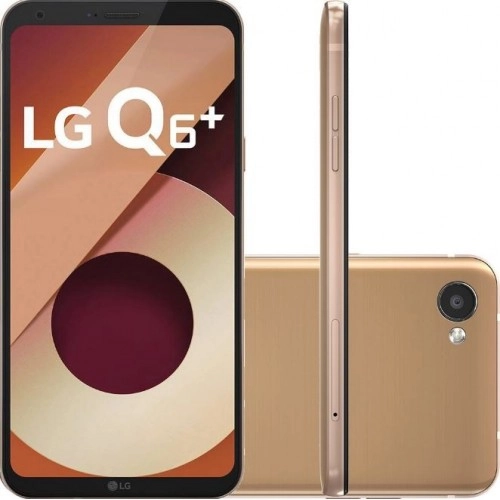 Smartphone LG Q6 Plus - Dourado - 64GB - RAM 4GB - Octa Core - 4G - 13MP - Tela 5.5" - Android 7.1