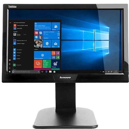 Monitor Lenovo Think Vision E2003B-60D4HBR1BR LED 19.5" - Preto - 1600x900 - 60Hz - DVI