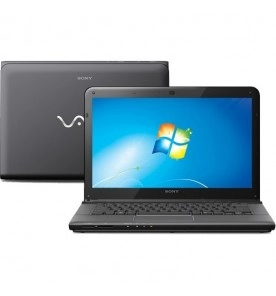 Notebook Sony VAIO SVE14A25CBH - Cinza - Intel Core i5-3210M - RAM 6GB - HD 750GB - Tela 14" - Windows 8