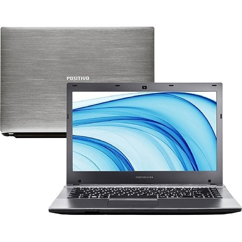 Notebook Positivo Ultra S8500 - Cinza - Intel Core i5-3317U - RAM 4GB - HD 500GB - Tela 14" - Windows 8